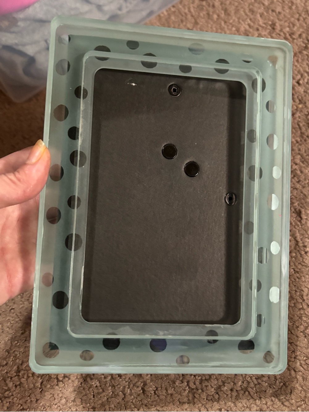 Tommy Bahama Light Green Polka Dot Tablet Frame